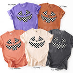 Check Jack o Lantern Face DTF Transfer (E)