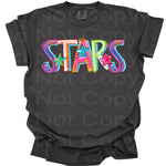 Cheery Words STARS Mascot DTF Transfer