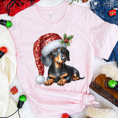Christmas Dachshund  DTF Transfer
