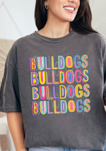 Colorful Bulldogs Stack DTF Transfer