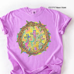 Colorful Cross Scene DTF Transfer