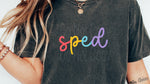 Colorful Cursive SPED DTF Transfer