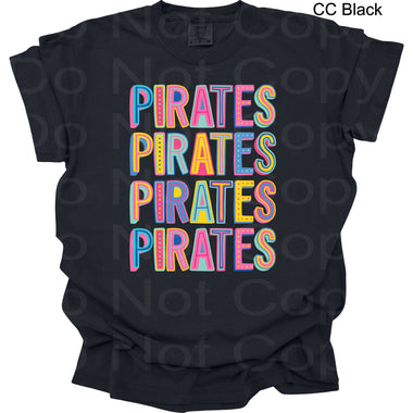 Colorful Stack Pirates  DTF Transfer (DPD)