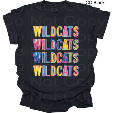 Colorful Stack Wildcats DTF Transfer (DPD)