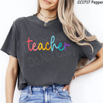 Colorful Cursive Teacher DTF Transfer