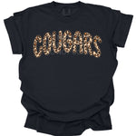 Cougars Leopard Print Mascot DTF Transfer (E)