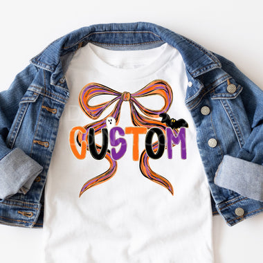 Custom Halloween Name DTF Transfer (leave name in the note)