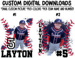 Custom Baseball Digital Download