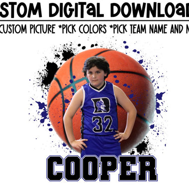 Custom Basketball Digital Download