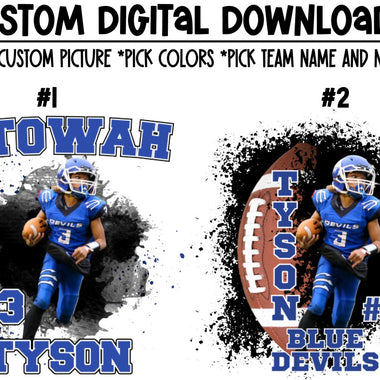 Custom Football Digital Download