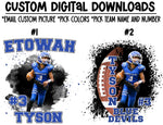 Custom Football Digital Download