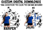 Custom Volleyball Digital Download
