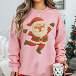 Dancing Yarn Santa DTF Transfer (E)