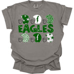 Eagles Green/White Helmet DTF Transfer (DB)