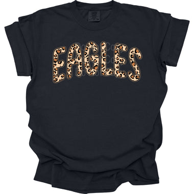 Eagles Leopard Print Mascot DTF Transfer (E)