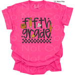Fifth Grade Black Check Smiley DTF Transfer (SCD)