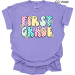 First Grade Daisy Check DTF Transfer (E)