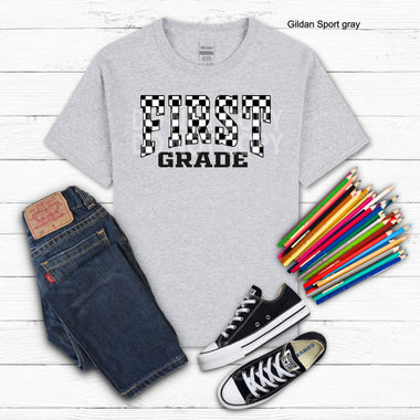 First Grade Black Check DTF Transfer (E) (Copy)