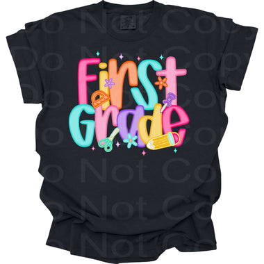 First Grade Bright Frosted DTF Transfer (E)