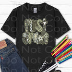 First Grade Camo Lightning DTF Transfer (E)