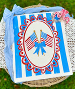 Waving Flags with Stripes DTF Transfer (CC)