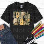 Fouth Grade Camo Orange Check DTF Transfer (E)