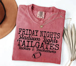 Friday Nights Stadium Lights Tailgates DTF Transfer (E)
