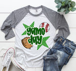 Gameday Baseball Green DTF Transfer