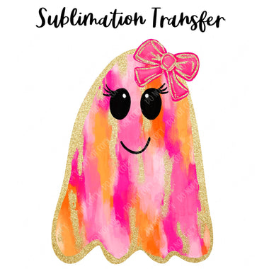 Pink Gold Ghost Sublimation Transfer