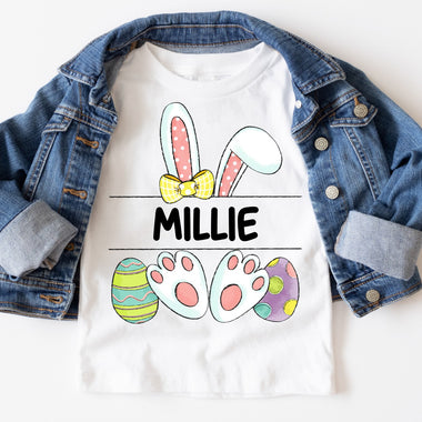 Custom Listing for Girl Bunny Ears and Feet DTF Transfer (leave name in the note)