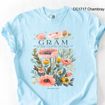 Gram Poppy Flowers DTF Transfer