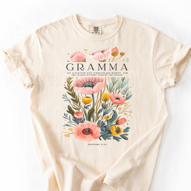 Gramma Poppy Flowers DTF Transfer