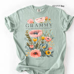 Grammy Poppy Flowers DTF Transfer