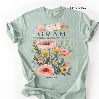 Gram Poppy Flowers DTF Transfer