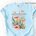 Grandmother Poppy Flowers DTF Transfer