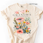 Grandma Poppy Flowers DTF Transfer