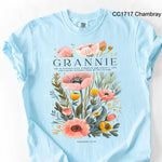 Grannie Poppy Flowers DTF Transfer