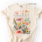 Granny Poppy Flowers DTF Transfer
