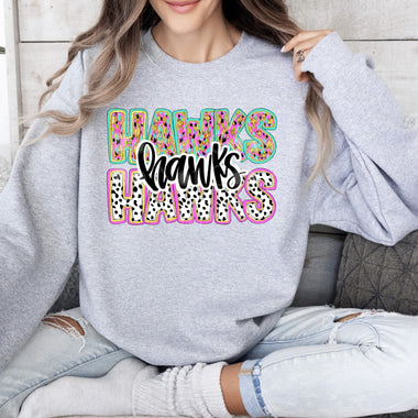 Confetti Hawks DTF Transfer