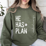 He Has a Plan Single Color Screen