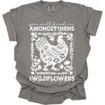 Find me Amongst the Hens and the Wildflowers Single Color Screen T92