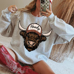 Howdy Highland Cow DTF Transfer