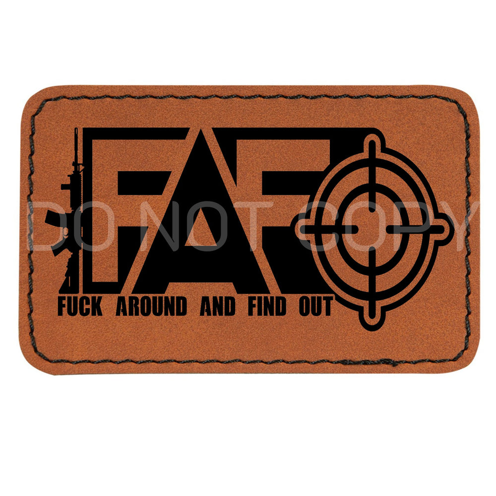 FAFO Leather Patches *Patch Only* – Wills Creek Designs
