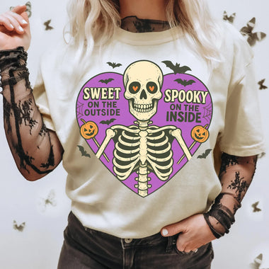 Sweet on the outside Spooky on the Inside Wholesale Tee