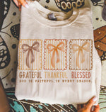 Grateful Thankful Blessed Wholesale Tee