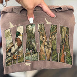 Retro Mama Hunting Camo Wholesale Tee