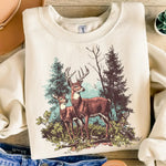 Vintage Deer Whitetail Wholesale Sweatshirt