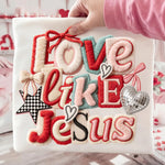 Love like Jesus Faux Yarn Wholesale Tee