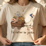 I'd Rather be Junkin Goose Wholesale Tee