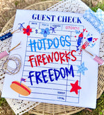 Guest Check Freedom Wholesale Tee